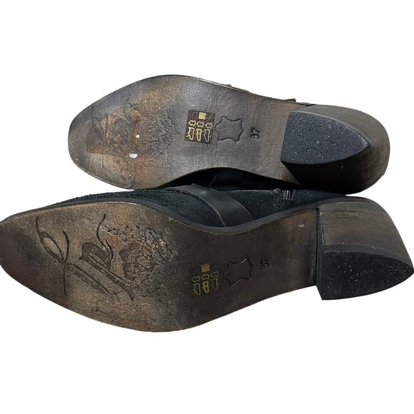 Free People Ranger  Black Ankle Boot Size‎ 7 - Picture 5 of 8